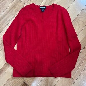 100% cashmere red sweater